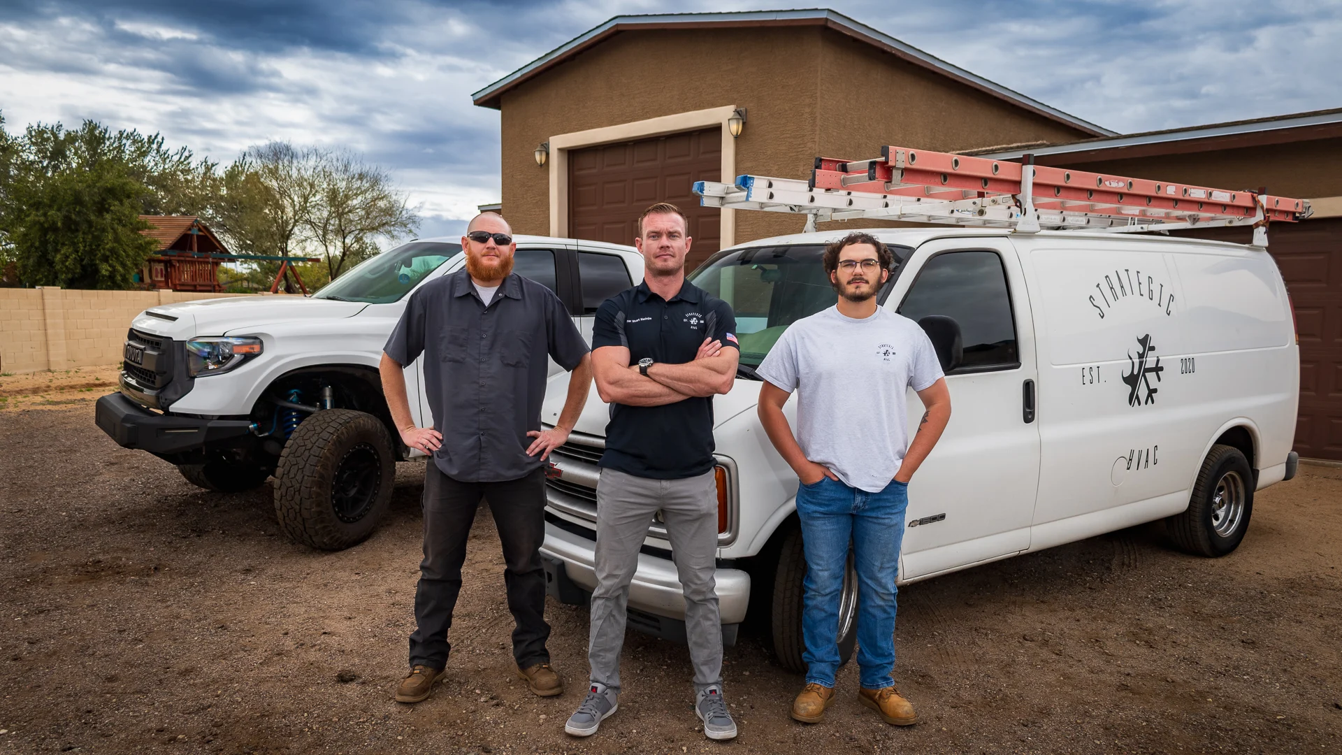 The team unit and family of Strategic HVAC