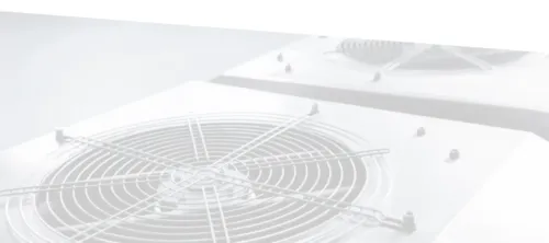 A photo of an ac unit on a commercial roof with opacity controls.